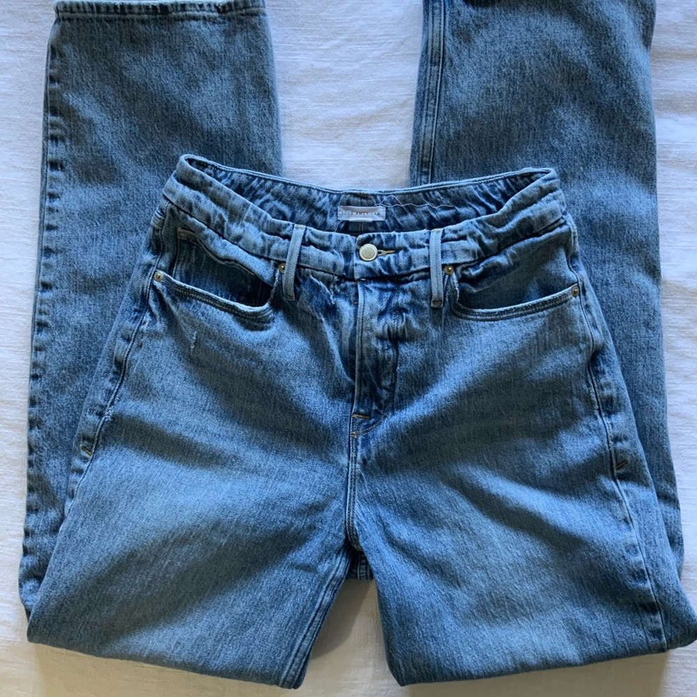 Good American High Waisted Boyfriend Jeans